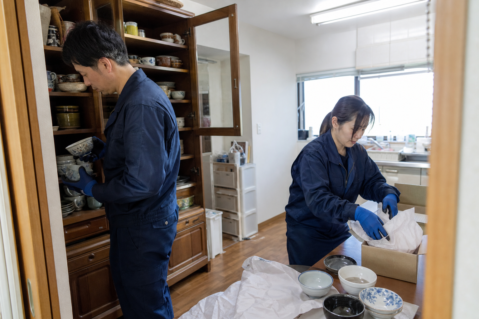 遺品整理の作業